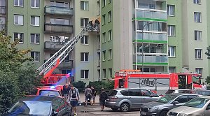 V Brně na Vinohradech natáčeli hasiči klip k neprůjezdnosti při zásahu.