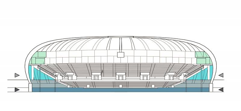 Studenti fakulty architektury brněnské techniky navrhli postavit sportovní halu za pavilonem Z.