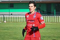 Fotbalista Šimon Šumbera naskočil do prvního zápasu po návratu do Líšně v přípravě proti Rosicím.
