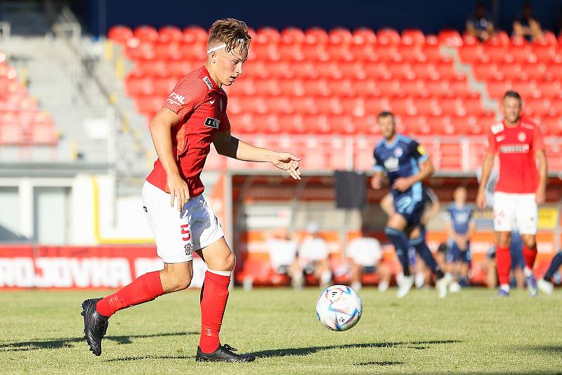 Zbrojovka Brno (v červeném) remizovala v přípravě se Slovanem Bratislava 2:2.