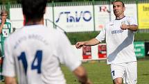 Fotbalisté Bystrce v zápase s Břeclaví.