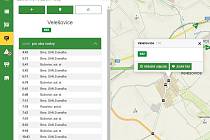Od čtvrtka najdou cestující na jižní Moravě novou verzi webové mapy, kterou provozuje KORDIS.