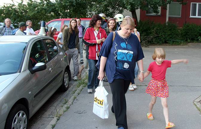 Požár na Vinohradech na Bzenecké ulici v pondělí večer.