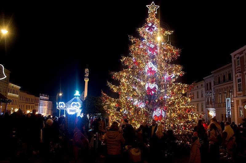 Vánoční strom ve Znojmě.