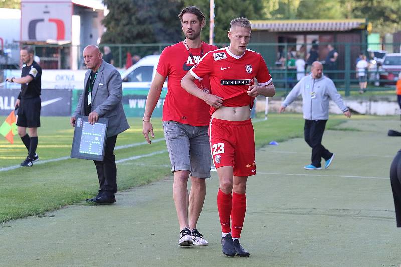 Odveta baráže o první ligu mezi 1. FK Příbram a Zbrojovka Brno.