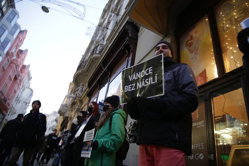 Spolek Zvířata nejíme pořádá tradiční předvánoční protest proti pouličnímu prodeji kaprů. Ten je spojen s jejich zabíjením přímo na stáncích, což se aktivistům nelíbí.