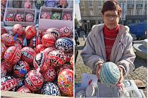 Velikonoce dorazily do Brna. Trhovci nabízejí na Zelňáku malované kraslice