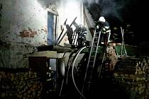 V noci na pondělí likvidovali hasiči požár v Borači na Brněnsku.