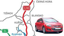 Trasa nové silnice 43 povede přes brněnskou Bystrc.