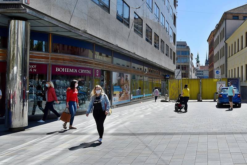 Brno 22.5.2020 - rekonstrukce ulice Česká, Solniční a Veselá