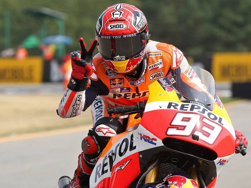 Královskou třídu MotoGP ovládl Španěl Jorge Lorenzo na Yamaze. Na Hondě dojel druhý další španělský závodník Marc Márquez. Třetí už s větším odstupem finišoval hvězdný Ital Valentino Rossi. Abraham skončil poslední.