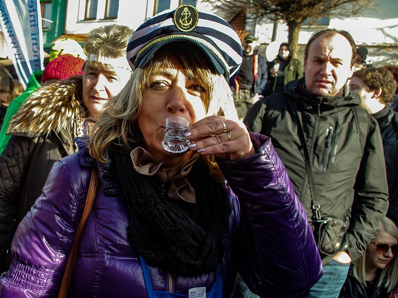 Tradiční masopustní veselice na jižní Moravě,  ilustrační foto.