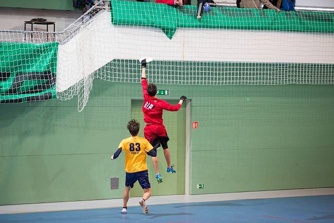 Loňské halové mistrovství České republiky v ultimate frisbee.