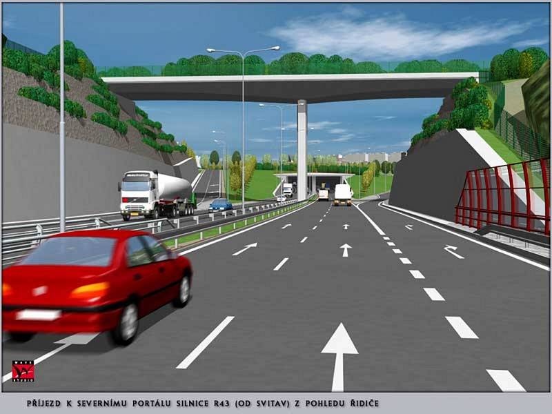 Prezentace - silnice R43 - průtah Bystrcí.