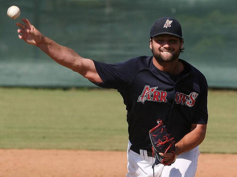 Baseballisté Techniky Brno v dvojzápase s Arrows Ostrava.