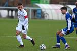 Footballer Jakub Kučera (in white) played the first preparatory match for Hradec Králové on Saturday, when the East Bohemians defeated Velvary 6: 2.