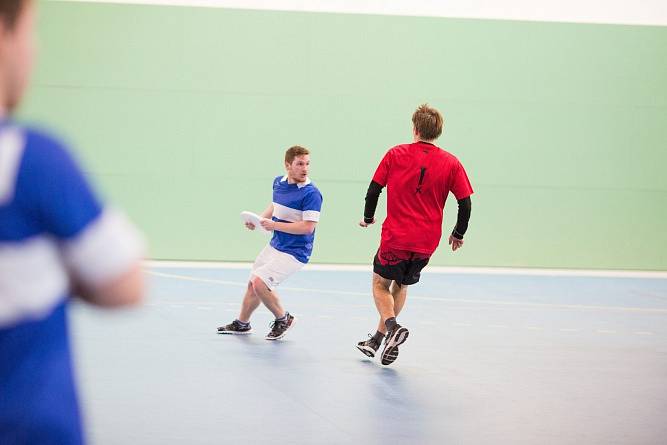 Loňské halové mistrovství České republiky v ultimate frisbee.