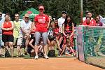 V tenisové exhibici na Olympijském festivalu v Brně si zahráli Lucie Šafářová, Tomáš Plekanec, Daniela Bedáňová a Eva Samková.