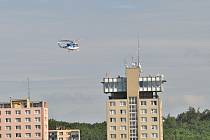 Kohoutovice otestují evakuaci s pomocí vrtulníku z bývalé kavárny Grand Prix.