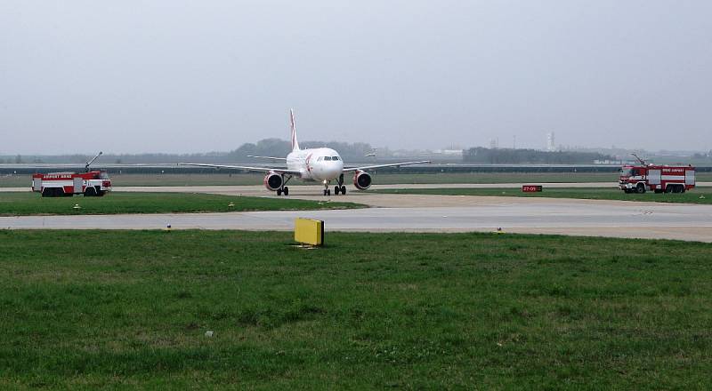 Vzpomínkový let Airbusu A319 na lince Praha - Piešťany - Brno - Praha.