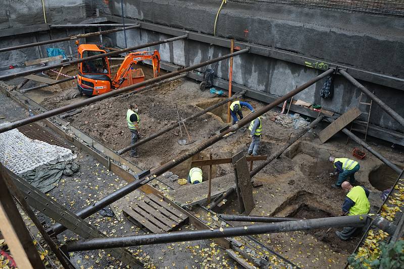 Archeologové bádají v Orlí ulici v Brně. Foto: Archaia Brno