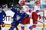Carlson Hockey Games v brněnské DRFG aréně mezi Ruskem v bílém a Finskem