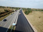 Pokračují opravy dálnice D52 mezi 9. a 23. kilometrem ve směru na Brno. Foto: se souhlasem Ředitelství silnic a dálnic