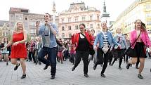 Stepařský flash mob v Brně. 