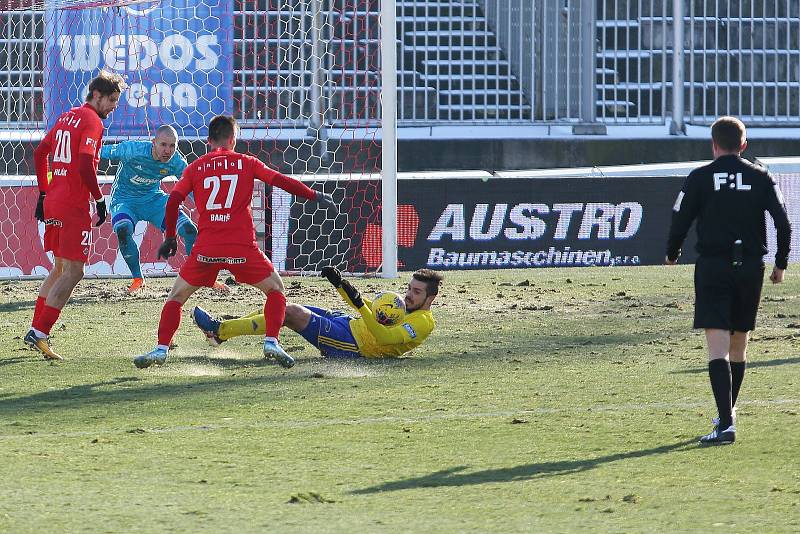 Fotbalisté Zbrojovky Brno remizovali 0:0 v utkání proti Zlínu.