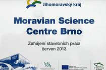 Odhalení pamětní desky Moravian Science Centra v Brně.