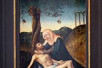 Mrtvý Kristus. Dvojice renesančních obrazů Lucase Cranacha st. je opět k vidění v Místodržitelském paláci.