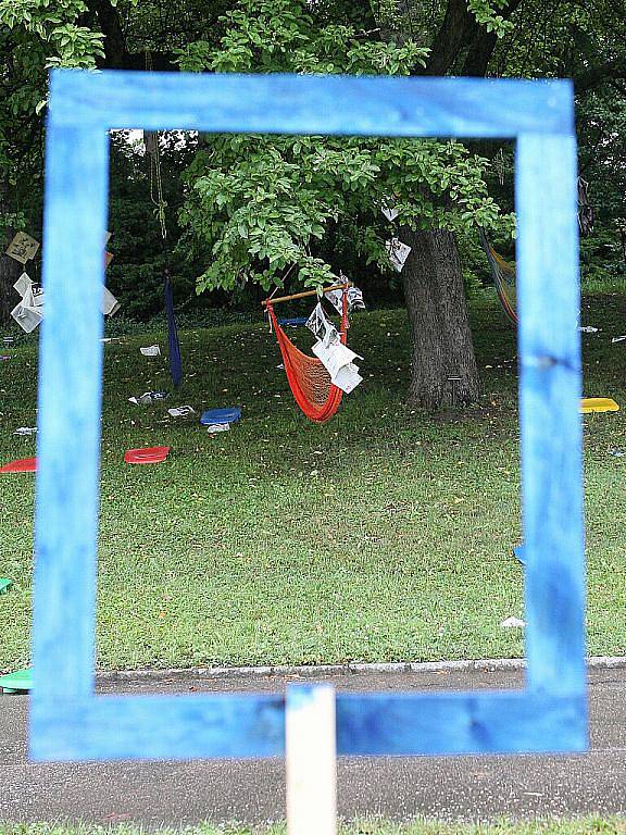 Výstava studentských prací LAND ART v Brně.