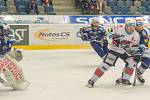 Hokejisté Chomutova porazili v úvodním zápase předkola play off extraligy Kometu Brno 2:1 v prodloužení. V 63. minutě rozhodl svou druhou brankou v utkání kanadský obránce Brett Skinner. Série hraná na tři výhry pokračuje v úterý opět na severu Čech.