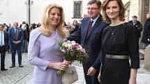 Brno 10.3.2020 - slovenská prezidentka Zuzana Čaputová s primátorkou Markétou Vaňkovou na brněnské radnici