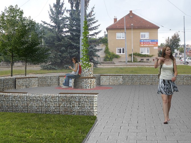 Vizualizace nové podoby konečné tramvají v brněnských Řečkovicích. Ilustrační foto.