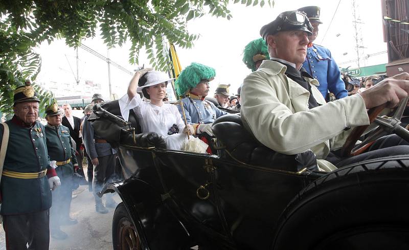 Atentát na Františka Ferdinanda d´Este při rekonstrukci v Brně.