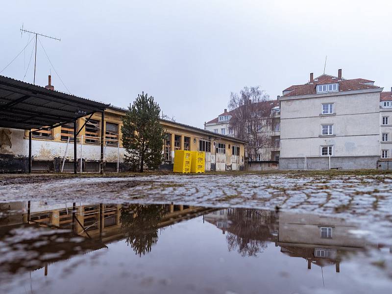 Bývalý vojenský areál v Lerchově ulici v Masarykově čtvrti v Brně, jehož prostor bude součástí úprav náměstí Míru.