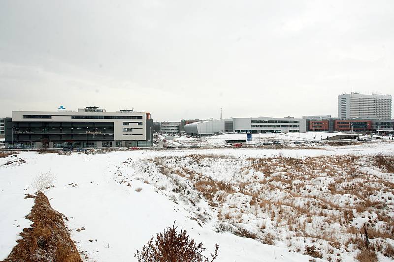 Chystaná lanovková dráha, které má spojovat brněnské výstaviště a obchodní komplex v Bohunicích Campus Square, a její plánované umístění.