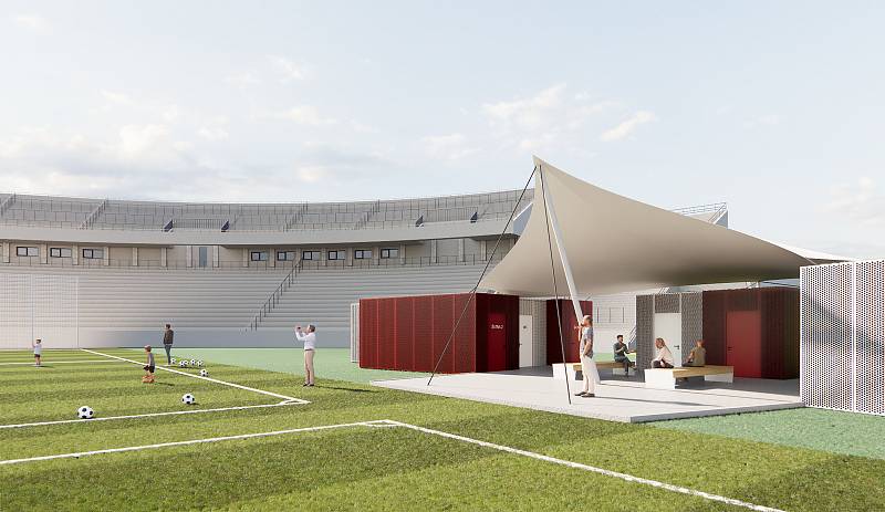 Na ploše chátrajícího fotbalového stadionu za Lužánkami v Brně vznikne tréninkové centrum mládeže i se zázemím pro sportovce.