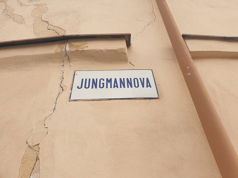Jungmannova ulice v Tišnově, kde došlo k útoku nožem.