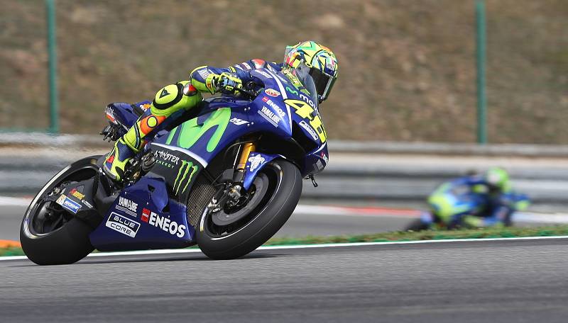 Páteční tréninky na brněnském automotodromu - Valentino Rossi.