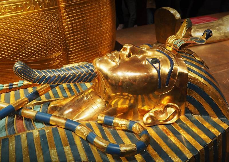Na brněnském výstavišti v pavilonu C je až do konce září k vidění unikátní výstava Tutanchamon – Jeho hrobka a poklady.