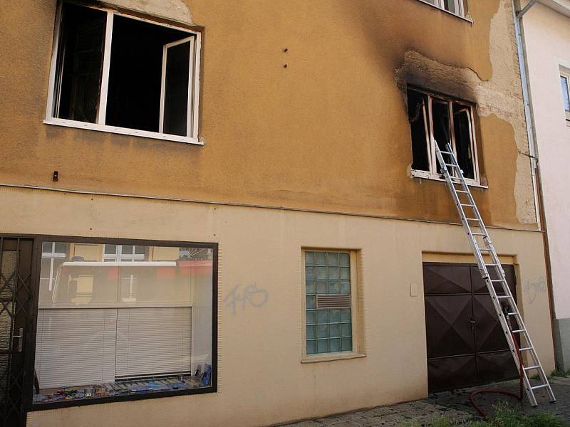 Středeční požár v ulici Kamenáčky. 