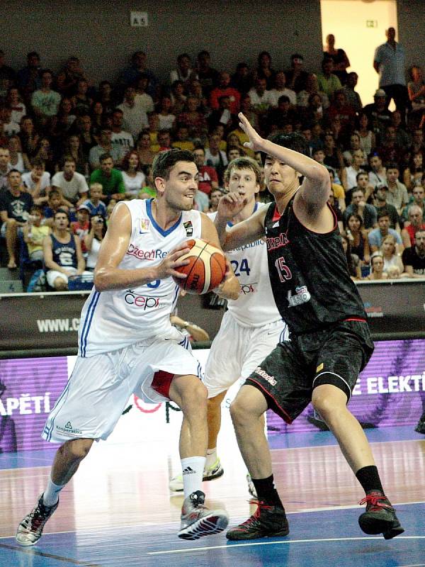 Čeští basketbalisté v Brně zdolali Japonsko.