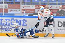 Hokejisté Komety hostili ve třetím kole na domácím ledě Kladno.