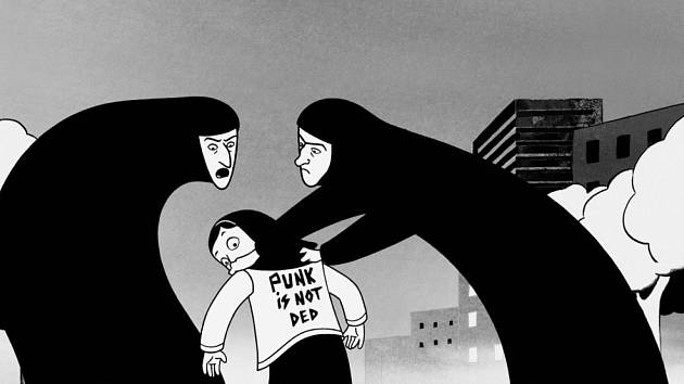 ČERNOBÍLÁ ANIMACE. Snímek Persepolis francouzské režisérky Marjane Satrapi bude bojovat i o Oscara.