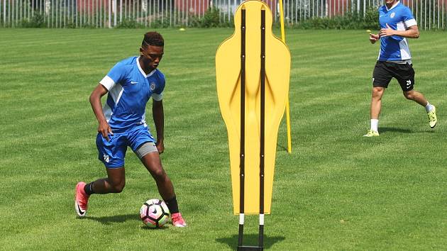 Středeční první společný trénink fotbalistů Zbrojovky před nadcházející sezonou.