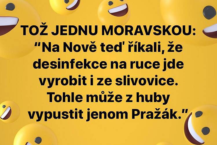 Znehodnotit slivovici? To nemohl vypustit z úst žádný Moravák. Internet a lidé na sociálních sítích se baví i v době koronavirové.