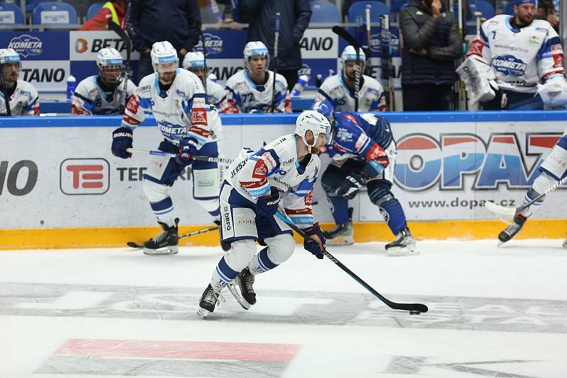 Hokejisté Komety podlehli v utkání třetího kola Kladnu 1:3.