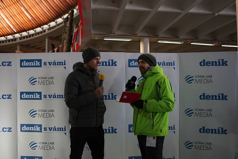 Petr Frydrych při rozhovoru v zóně Deníku na Olympijském festivalu 2018.